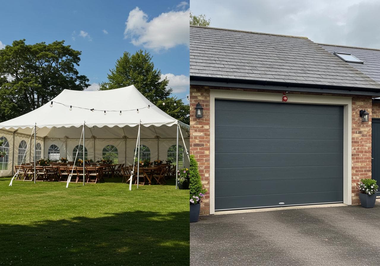 Byerly tent rental and garage door services in Vermilion County
